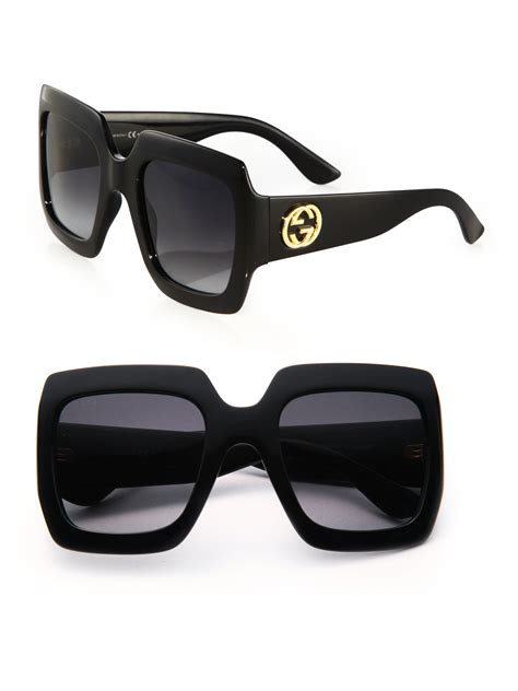 gucci 54mn sunglasses|gucci 54mm oversized square sunglasses.